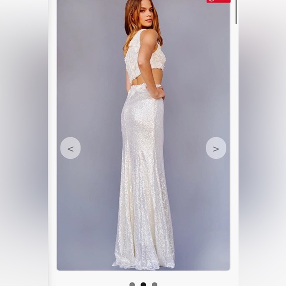 JOVANI dress worn as my second wedding dress for just a few hours - Picture 3 of 3